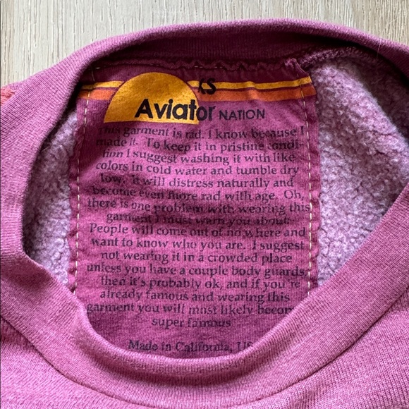 Aviator Nation - ESSENTIAL CROPPED CREW SWEATSHIRT RELAXED - Picture 12 of 16
